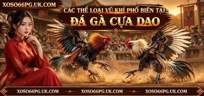 CÁC THỂ LOẠI VŨ KHÍ PHỔ BIẾN TẠI ĐÁ GÀ CỰA DAO